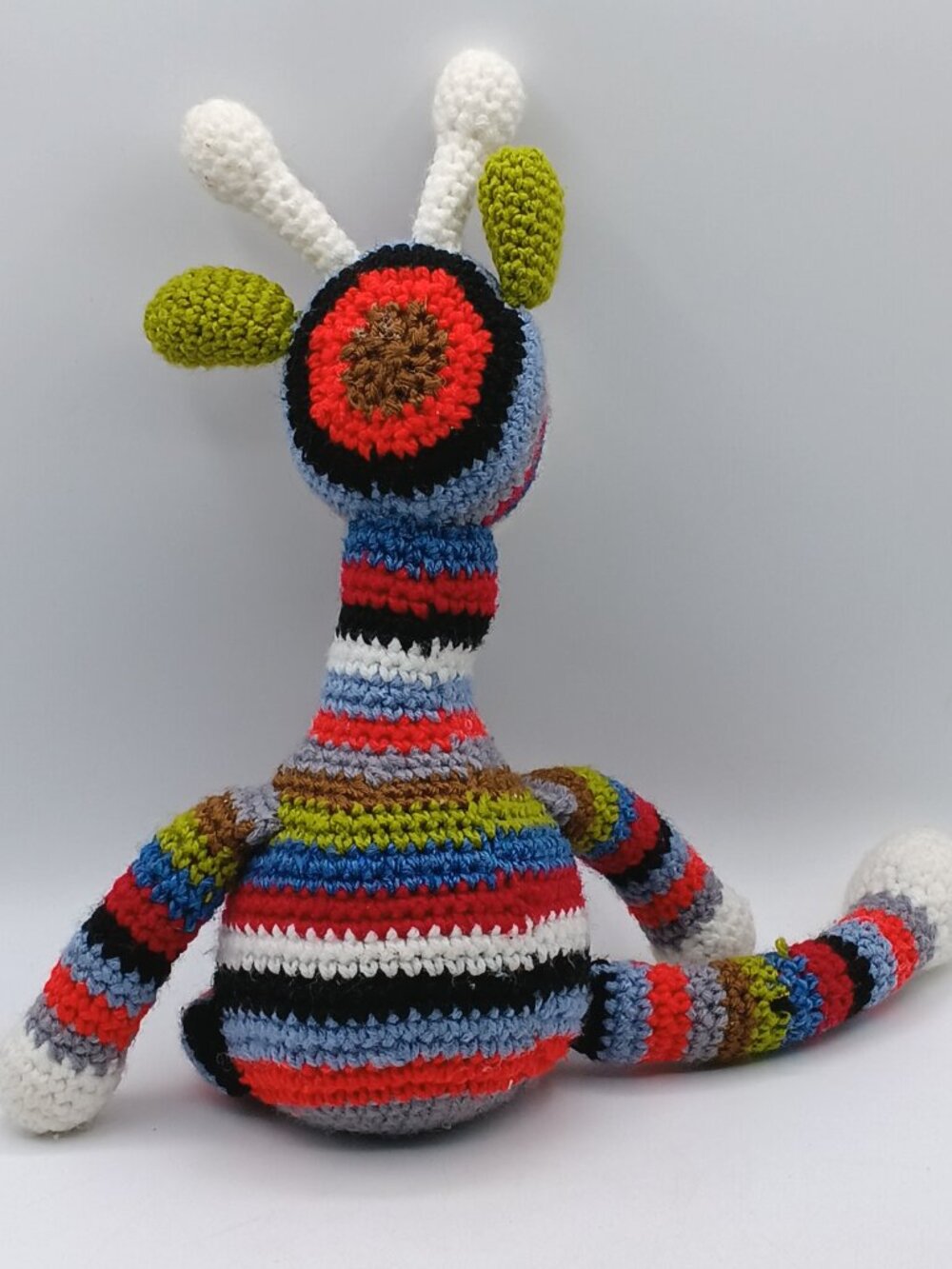 Handmade Crochet Giraffe Amigurumi Plush Stuffed Animal Toy 16” - Picture 3 of 4